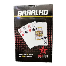 Jogo Baralho Red Star 54 Cartas Papel