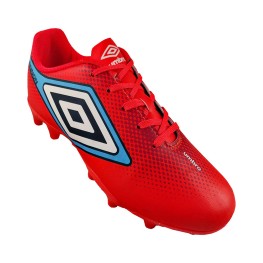 Chuteira Umbro Cannon Jr. Coral/vermelho/azul