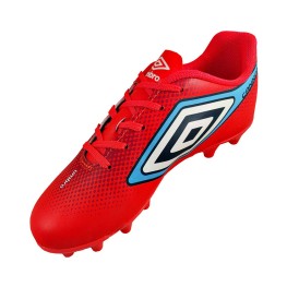 Chuteira Umbro Cannon Jr. Coral/vermelho/azul